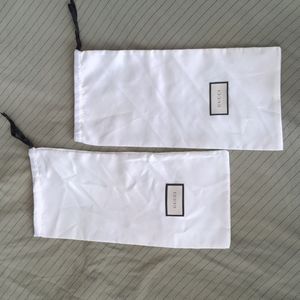 NWOT TWO GUCCI DUST BAGS / COVERS (FOR GUCCI SLIDES)